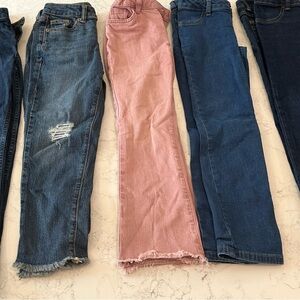 Cat & Jack girls jeans size 7 bundle of 5 pair